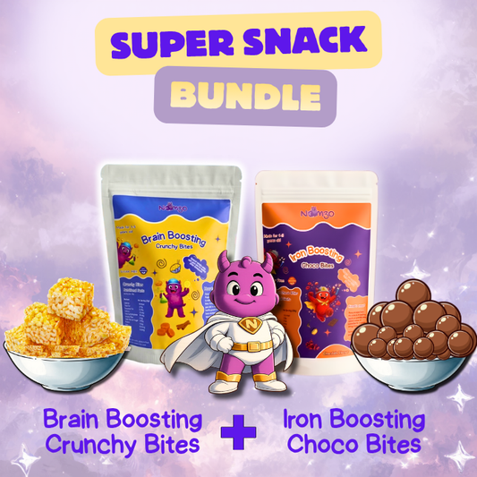 Super Snack Bundle (1 x IronBoost Choco Bites + 1 x Brain Boosting Crunchy Bites)