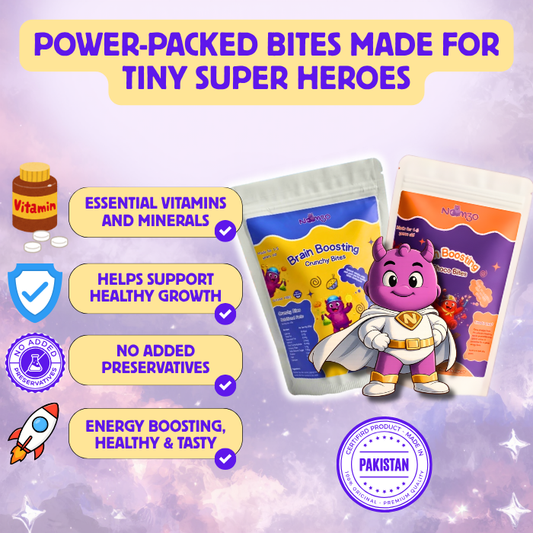 Super Snack Bundle (1 x IronBoost Choco Bites + 1 x Brain Boosting Crunchy Bites)